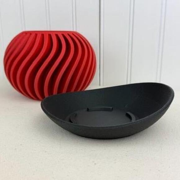 The Surge Planter, Indoor Flower Pot, Tabletop Planter, Wave Pattern - Picture 8 of 12